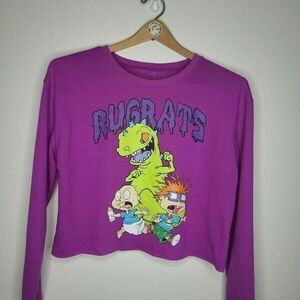 Nickelodeon Rugrats sweatshirt crop top Large Women's